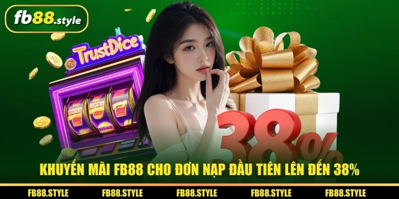 Khuyến mãi FB88 cho đơn nạp đầu tiên lên đến 38%